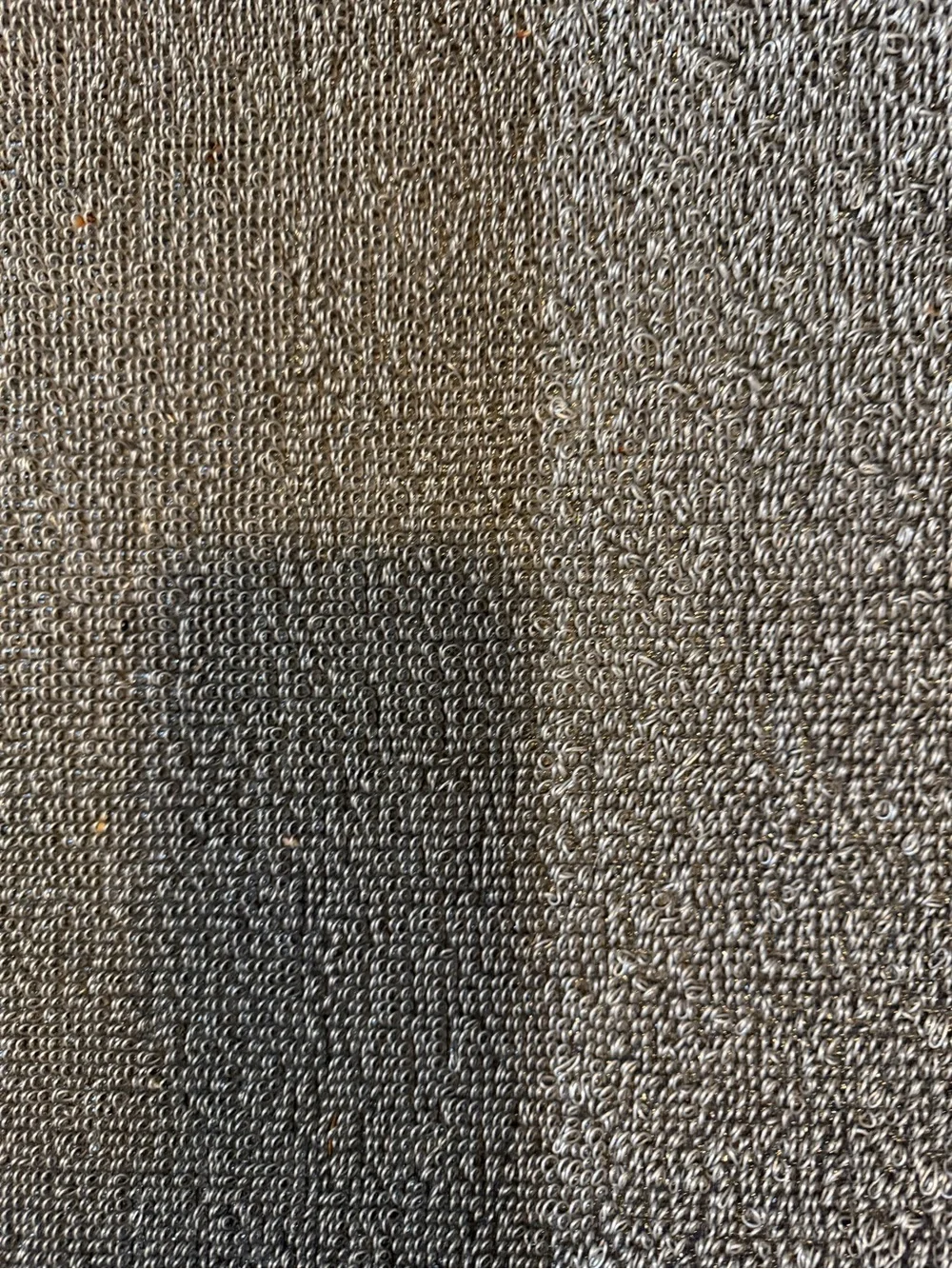 Gray Striped Non-Slip indoor or outdoor rug.